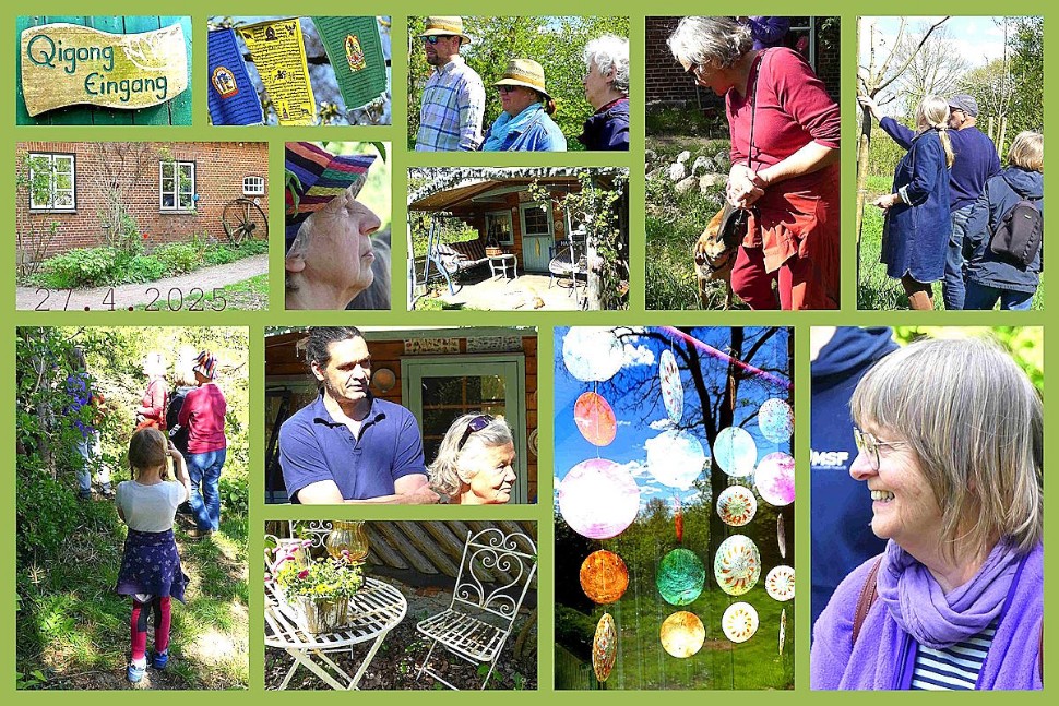 Naturgartengruppe in Lockstedt - Foto: Mariannae Meinert, IZ Collage im Garten-Gelände in Lockstedt -4/2025